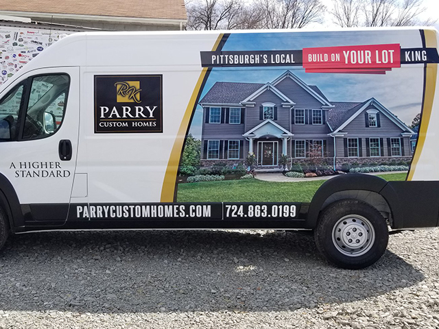 Parry Custom Homes Vehicle Graphics