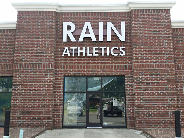 Rain Athletics Channel Letters