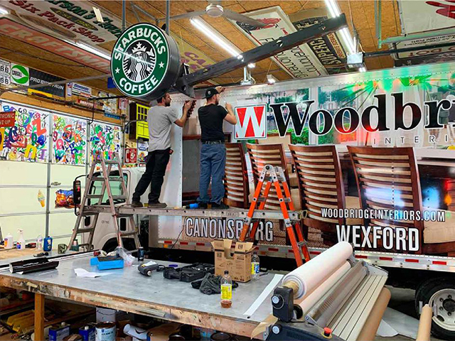 Woodbridge Truck Wrap Installation