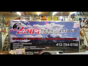 Zona Exavation Trailer Wrap