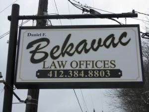 BEKAVAC LAW OFFICES BACK LIT