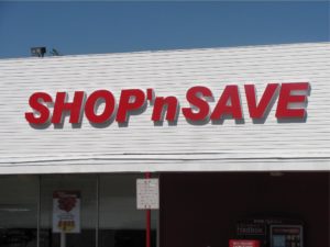 SHOP N SAVE CHANNEL LETTERS