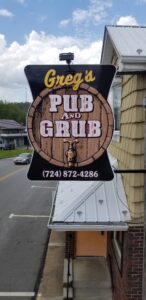 gregs pub and grub flat panel